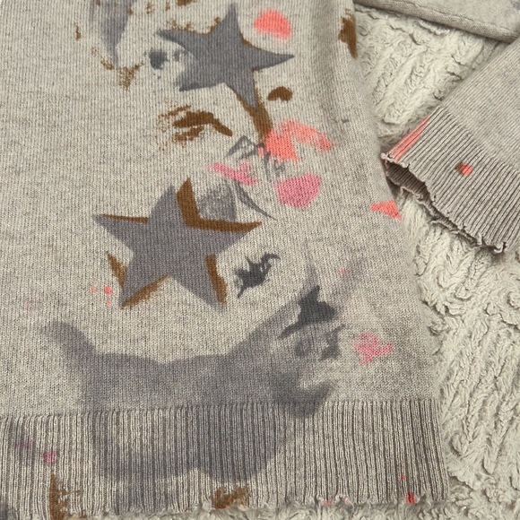 Lisa Todd Super Nova Sweater In Birch, 100% cashmere sweater, Size Medium, EUC - Picture 10 of 16